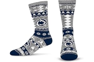 For Bare Feet NCAA unisex-adult Ugly Holiday Sweater Crew Sock Ncaa