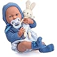 JC Toys - La Newborn Royal Collection | Anatomically Correct Real Boy Baby Doll | 15" All-Vinyl Baby Doll | Designed by Berenguer Made in Spain | Ages 2+ | Blue Gift Set