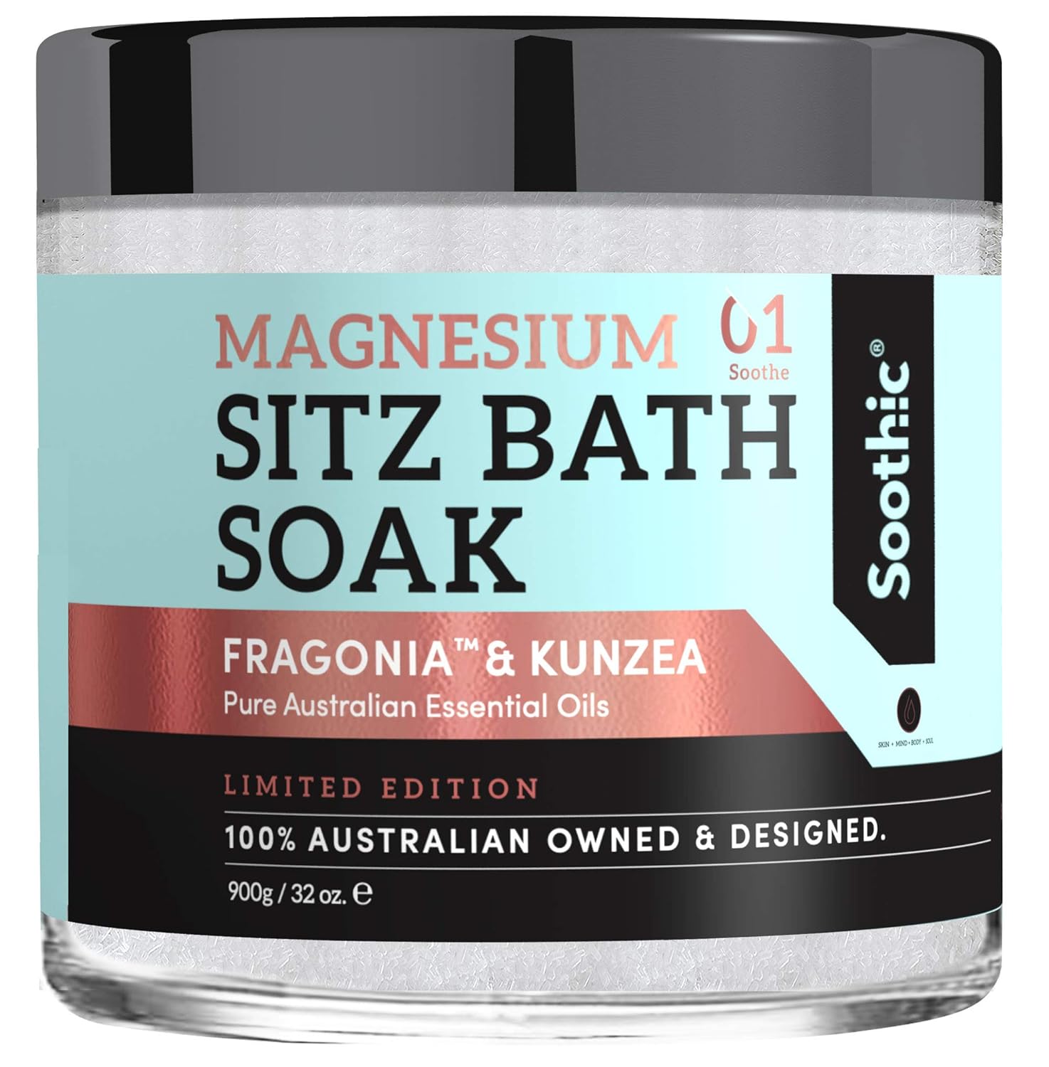 Soothic Epsom Salt, Sitz Bath for Postpartum Care, Hemorrhoid Treatment Soak, with