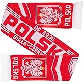 Polska Authentic Poland Soccer Knit Scarf, Made in Poland (Do Boju)