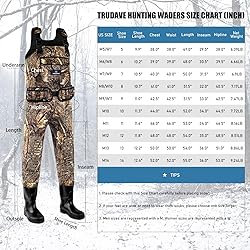Trudave Fishing Waders for Men, Chest Waders with