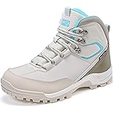 R CORD Womens Hiking Boots Waterproof Mid-Cut Hiking Boots Women Non-Slip Womens Hiking Shoes Outdoor Hiking Shoes for Women Trekking Camping Trail