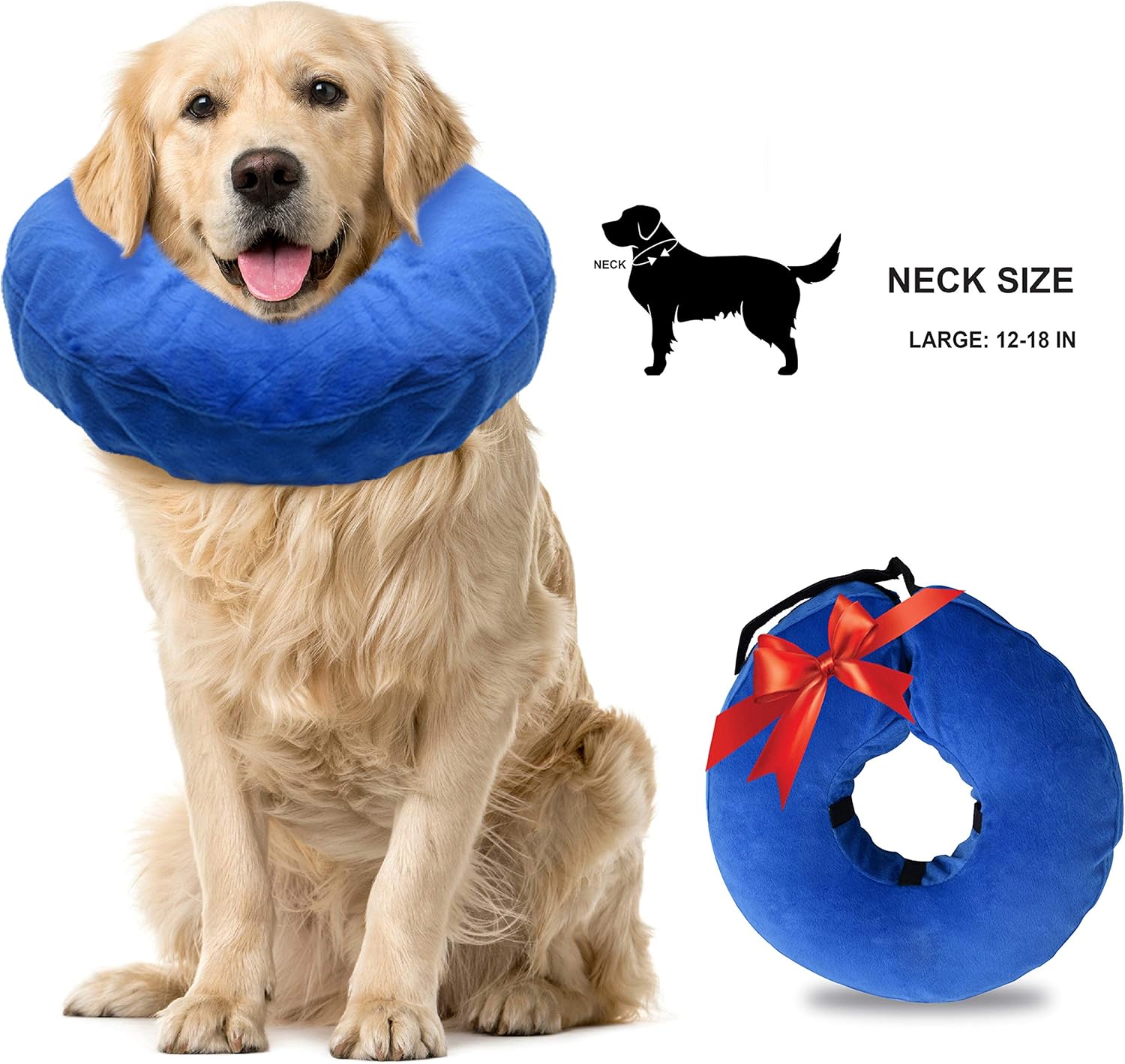 Laboratory 29 Inflatable Dog Collar, Comfy Cone for Dogs