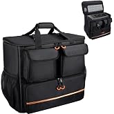 Wigojoy Computer Desktop Mid Tower Large Carrying Case, PC Travel Case | For Computer for Moving, Portable Gaming Backpack for Keyboard, Mouse, Compatible with ATX/M-ATX Mainframe Chassis