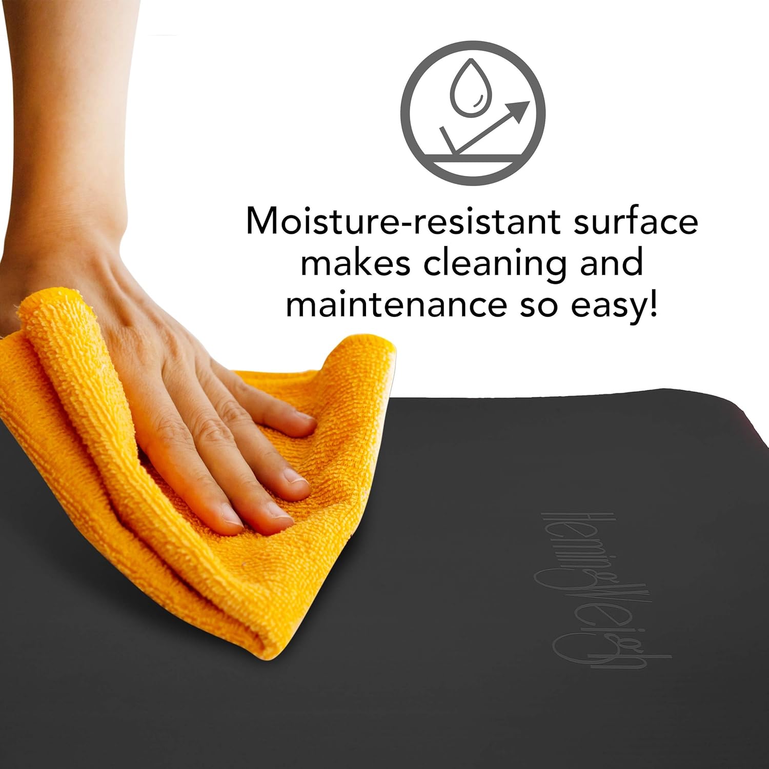 HemingWeigh Super Thick Extra Comfy Moisture-Resistant Durable NBR Yoga Mat 1/4 Inch Light Weight; Perfect for Yoga Exercise Workout Mat with Carrying Strap; 6 x 2 Feet Black : Sports & Outdoors