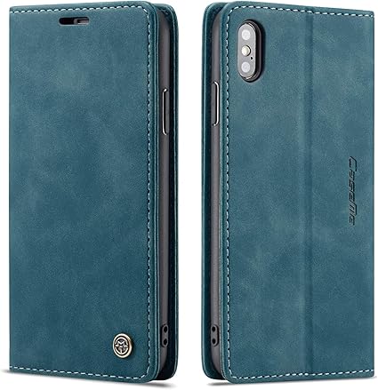 Amazon Qltypri Iphone Xr ケース 手帳型 Pu 高級レザー マグネット カード収納 全面保護 薄型 耐衝撃 横置き Qi充電対応 おしゃれ 人気 ブルー Qltypri 家電 カメラ