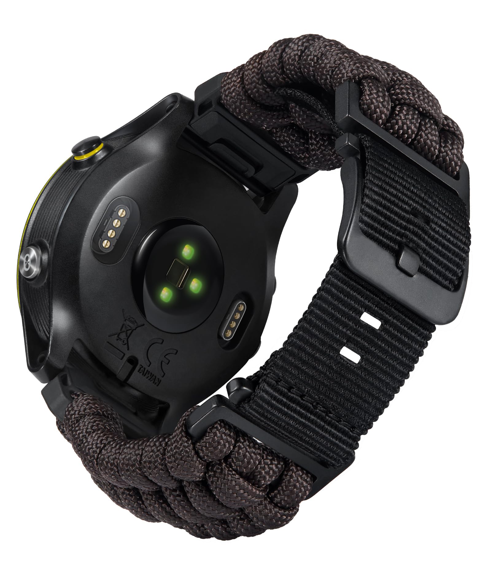 BINLUN Compatible With Garmin Watch Strap 20mm 22mm 26mm, Heavy-Duty Braided 550 Paracord Nylon Sport Replacement Bands Design for Quickfit Fenix/Fit for Forerunner/for Instinct/for Quatix/for MARQ