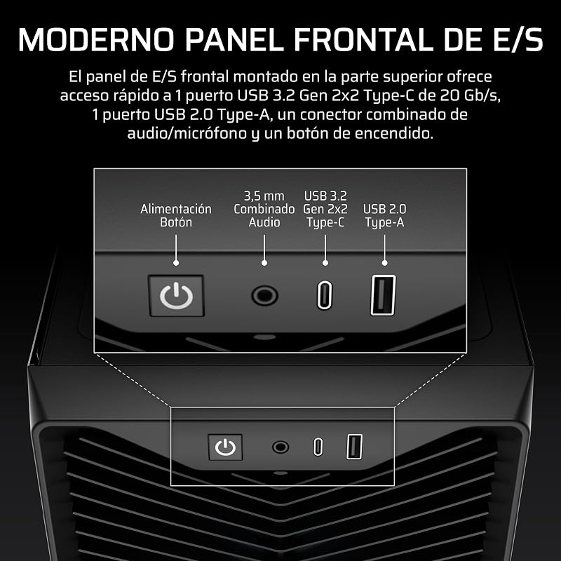 Caixa de PC 3200D RS ARGB Mid-Tower – Preta