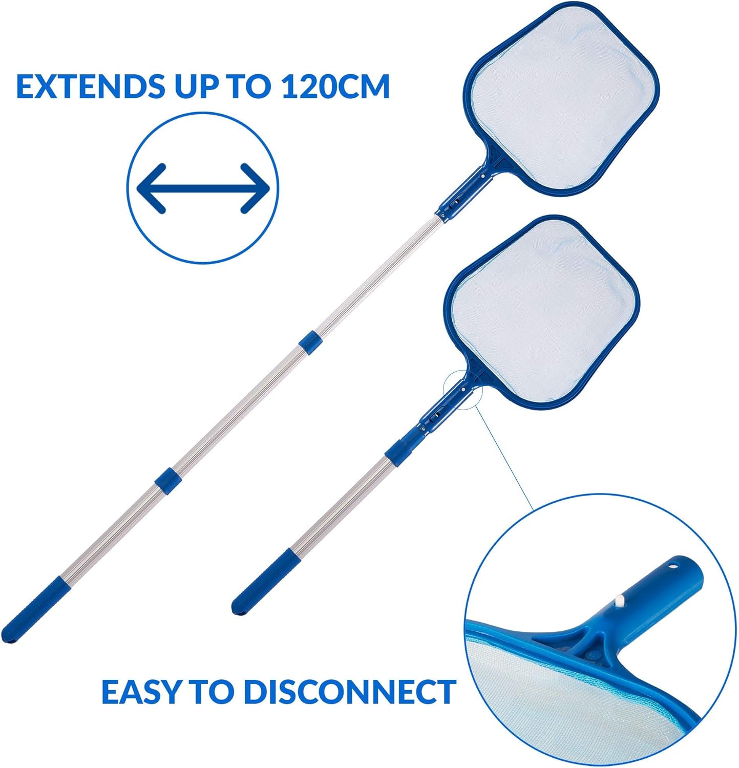 Hot Tub Cleaning Maintenance Kit All in One 1.2m Telescopic Pole