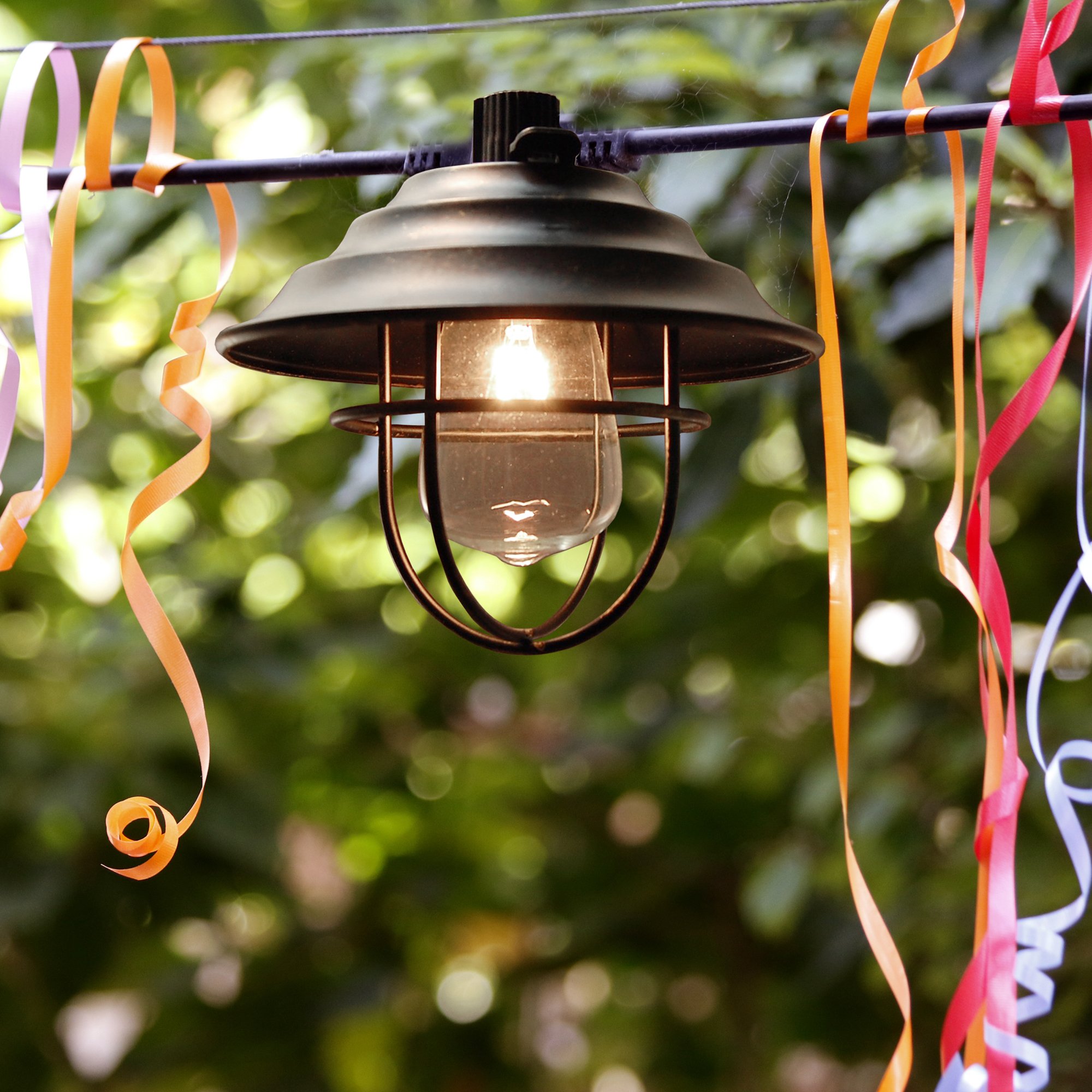 Electric Bronze Metal Café String Lights (10 Lights) 715844393019 eBay