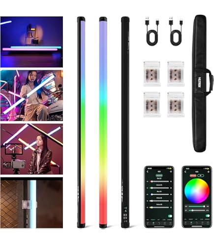 Amazon.com: ZHIYUN FIVERAY F100 Varita de luz LED RGB estándar de