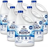 (6 Gallons) - Liquid Chlorine Bleach, for Laundry, Household and Commercial Cleaning, Multipurpose Cleaner, 1 Gallon Jugs. Ready to Use.