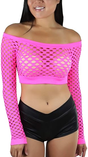 neon pink rave top