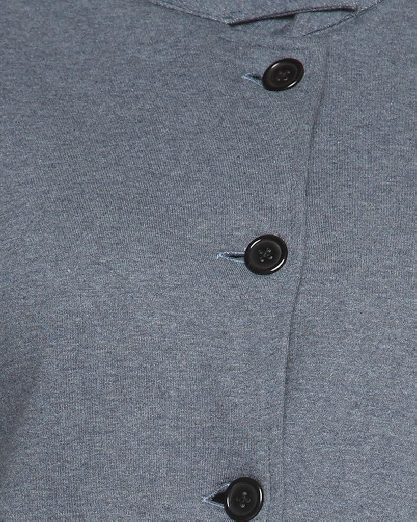 campus sutra denim women's cotton buttoned structured blazer