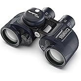 Steiner Navigator 7x50 Binoculars - Magnification 7X - High Contrast Optics - Floating Prism System - Sports-Auto Focus - Delivers Excellent Image Clarity, Navy Blue with Compass (2343, New Version)
