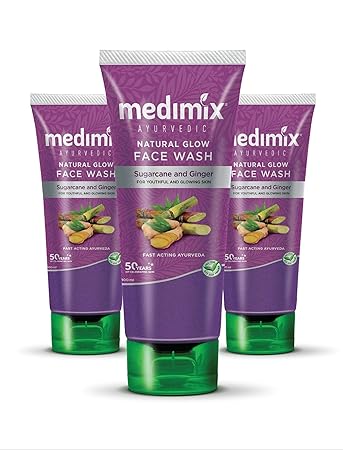 medimix natural glow face wash
