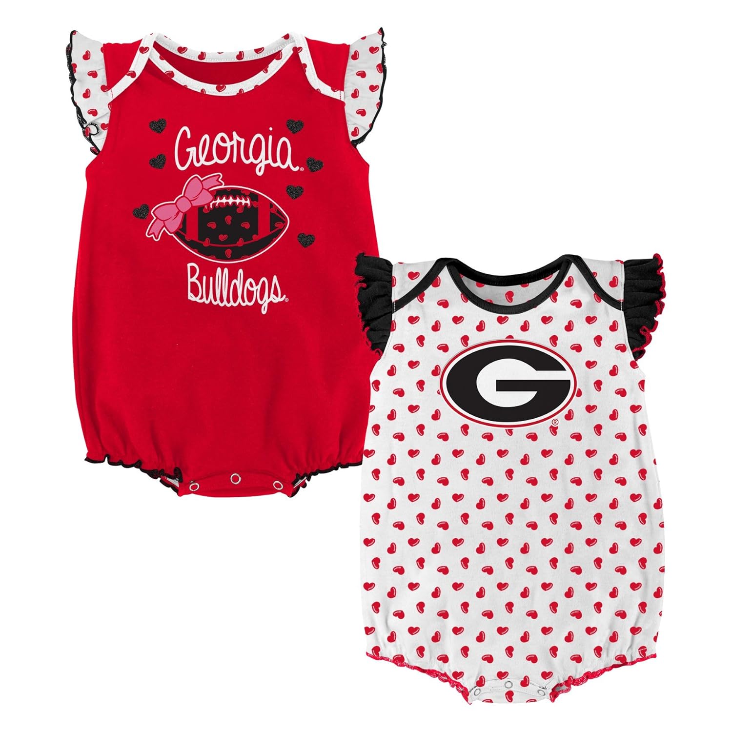NCAA by Outerstuff NCAA boys Heart Fan 2 Piece Onesie Set