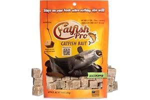 Catfish Pro Catfish Bait - 10oz Bag with 80pcs | Irresistible Scent for Catfish | Mess-Free, Stays On Your Hook When Nothing Else Will | Great for Rod, Reel, Trotline, Jugs & Yoyos Fishing