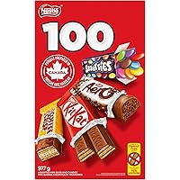 NESTLE KITKAT, AERO, SMARTIES & COFFEE CRISP Mini Bars & Candies, Peanut-free Halloween Candy, Individually Wrapped, Made in