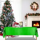 ELECLAND Green Plastic Tablecloth 137 x 274 cm Rectangular Foil view 4