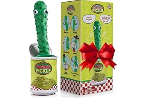 Gagster Dancing Pickle – Sings, Repeats What You Say & Tells Jokes – Hilarious Electronic Yodeling Pickle – Dance, Weird Random Stuff for Anyone Who Loves Funny Gag Gifts