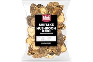 Dried Shiitake Mushroom (60g) Packed in Canada| Umami Fresh Flavour, Wild Harvested Mushroom| Vegan, No Additives, Top Grade 