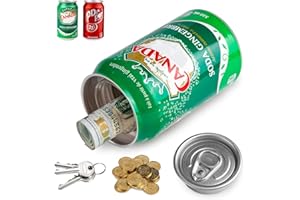 Bargifts Fake Can Diversion Safes Hidden Safe Soda Pop Can, Secret Storage for Money, Jewelry, Valuables - Green