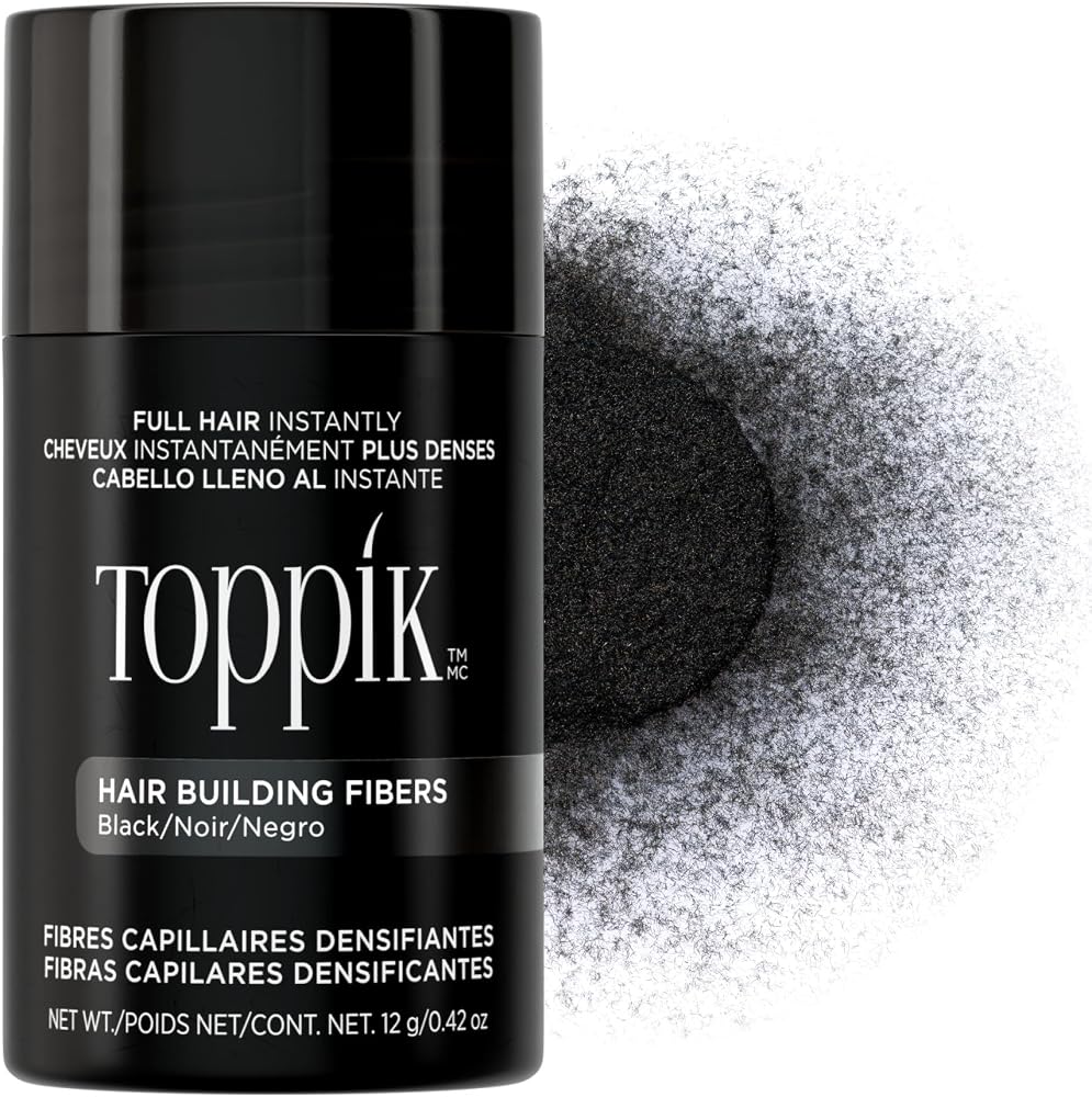 Toppik Hair Building Fibers, Fill In Fine or Thinning Hair Instantly Thicker, Fuller Looking Hair 9 Shades,4 size options