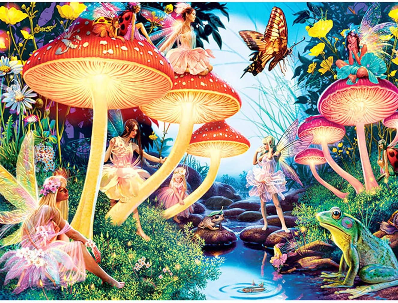 Amazon.com: Bimkole 5D Diamond Painting Abstract Mushroom by Number