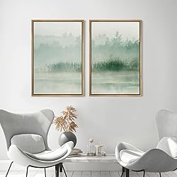 MUDECOR Framed Canvas Print Wall Art Set Monochrome