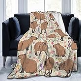 Putxubio Capybara Blanket - Capybara Gifts, Plush Animal Lover Blanket for Girls & Boys, Bedroom, Couch, Sofa, Camping, Travel - 40"x50"
