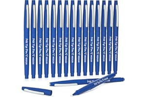 Lelix Felt Tip Pens, 15 Blue Pack, 0.7mm Medium Point, Felt Tip Markers Pens for Journaling, Writing, Note Taking, Planner, Perfect for School Office and Art Supplies