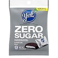 YORK Peppermint Patties Dark Chocolate Sugar Free Candy, Easter, 3 oz Bag (12 count)