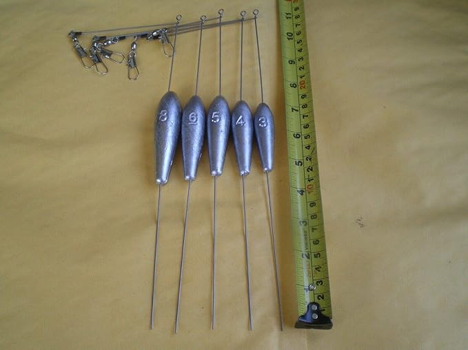 Saltwater Fishing Weights 10 PCS. Bottom Bouncer Sinker 8