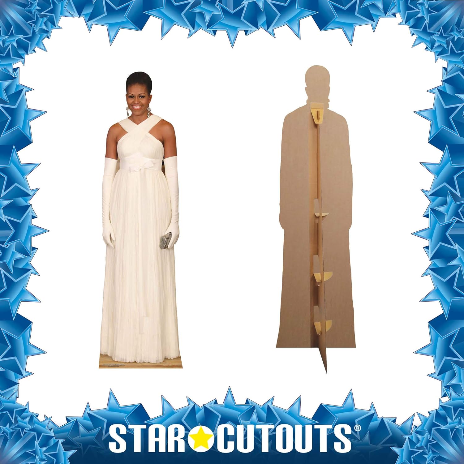 STAR CUTOUTS SC2013 Former First Lady Obama Formal Dress Great for Fans Parties and Collectors Height 189cm - Image 3