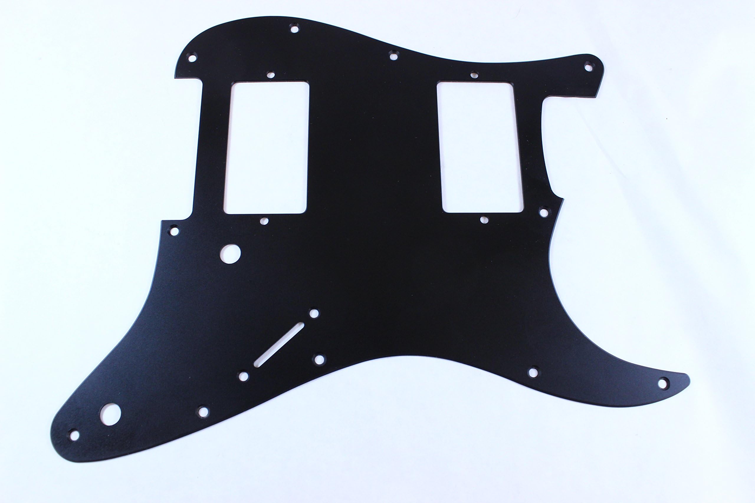 HXH Aluminum Pickguard- Matte Black Anodized- Fits Fender Strat Stratocaster