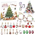 2025 Advent Calendar Bracelets, 24-Day Christmas Countdown DIY Jewelry Making Kit with 22 Charm Beads and 2 Bracelets – Perfe