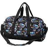 Choco Mocha Kids Duffle Bag Boys - Monster Truck Weekender Overnight Bags for Travel Gym Sleepover Bag Boy Age 9-12 6-8 Black