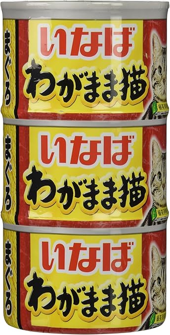 海外最新 いなば わがまま猫 まぐろ かつお節入 160g×3P 1箱18個入 