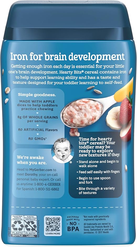 gerber hearty bits multigrain cereal