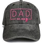 Giavuwn Dad Est 2026 Hat, Dad Gifts for Fathers Day from Daughter Son, Promoted to Daddy Baseball Cap New Father Gift