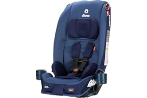 Diono Radian 3R, All-in-One Convertible Car Seat, Rear and Forward Facing, 10 Years 1 Car Seat, Slim Fit 3 Across, Blue Surge