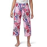 HUE Women's Summer Vacation Pajama Separates, Soft, Whimsical Print Pjs with Tropical Beach Themes, Flip Flops, Cocktails