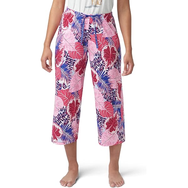 Fustylead Women's Gold Hummingbird & Flower Pajama Set - Short Sleeve PJs With Pockets (Pink, Large)