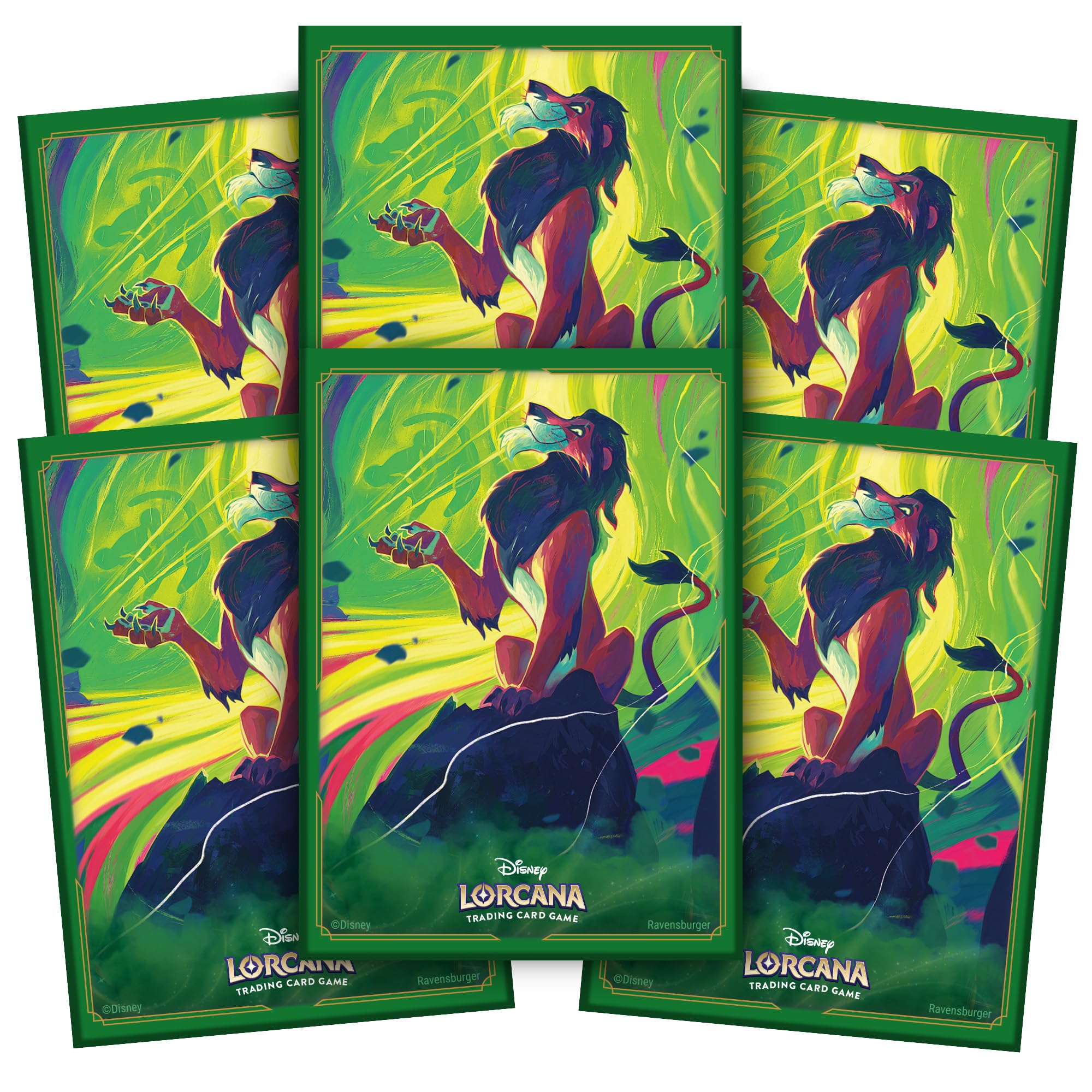 Ravensburger Disney Lorcana TCG Trading Adults and Kids 8 Years Up - Scar 65 Card Sleeves - Set 6: Azurite Sea
