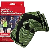 EverOne Knee Brace Compression Support Sleeve For Injury Prevention, Healing and Recovery, Unisex, 1 Pair (2 pcs), Extra Larg