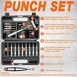 BESTNULE Punch Set, Pin Punches, Punch Tool, Roll
