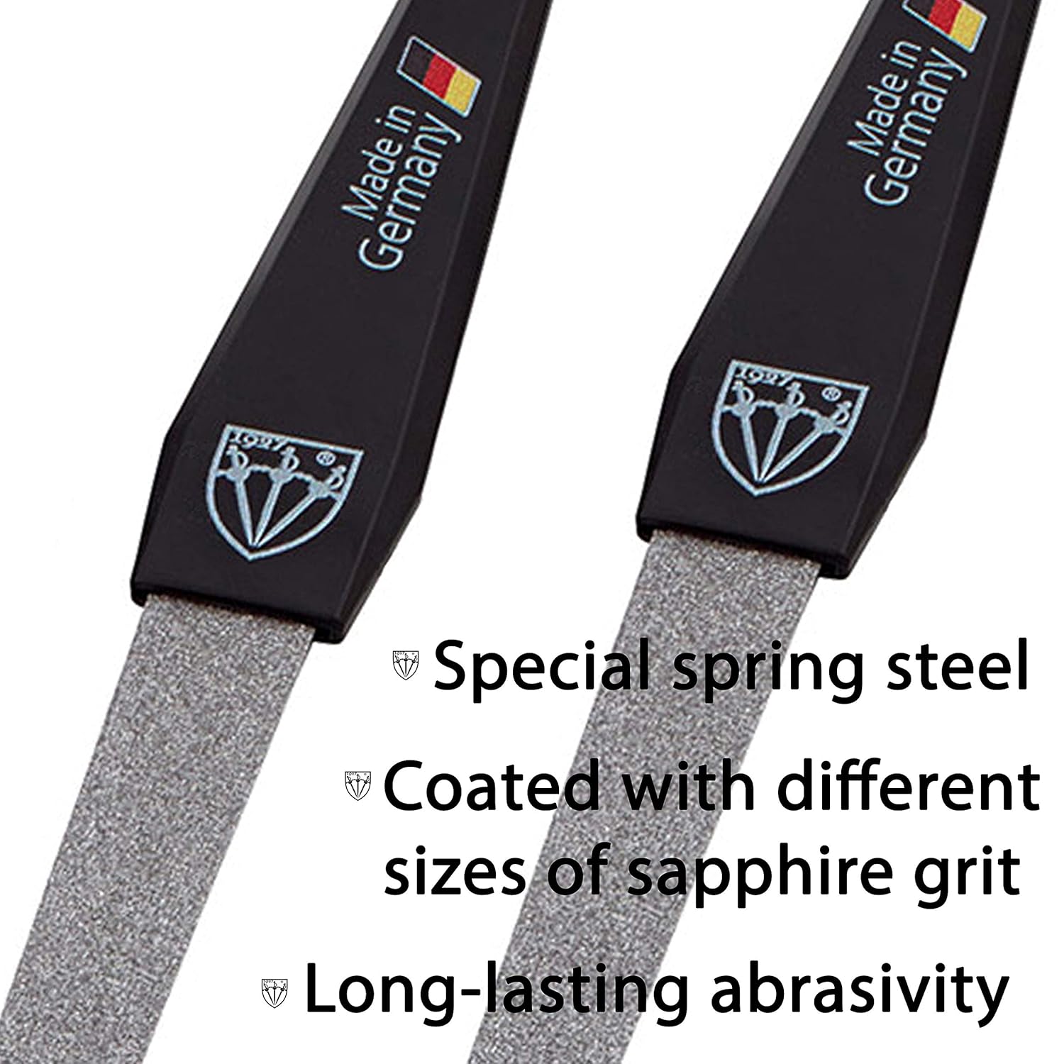 3 Swords Germany - SAPPHIRE NAIL FILE 2 PIECES with 1 PIECE 3-way nail buffer – NAIL CARE MADE IN GERMANY : Beauty