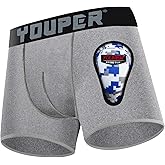 Youper Youth Elite Boxer Briefs w/Soft Athletic Cup, Boys Stretch Boxer Jock for Baseball & Football