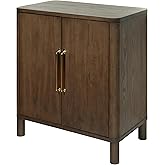 Livabliss Marshall Modern Cabinet, 34" H x 30" W x 18" D, Dark Brown